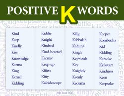 100+ Positive Words That Start With K – Happy & Cool K Words