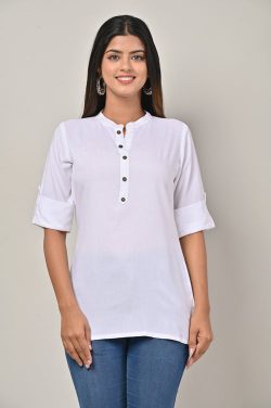 Shop White Short Kurta for Women Online