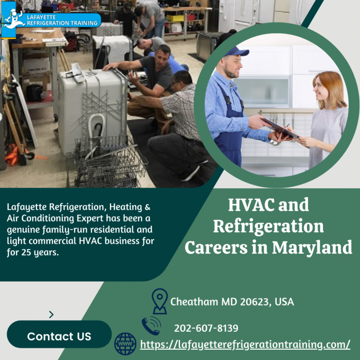 Training For HVAC and Refrigeration Careers in Maryland