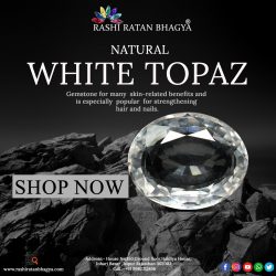 Get White Topaz Stone Online from Rashi Ratan Bhagya