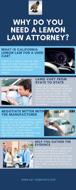 Why Do You Need a Lemon Law Attorney