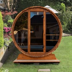 SAUNASNET Outdoor Fashion Barrel Sauna（3-4 Person）