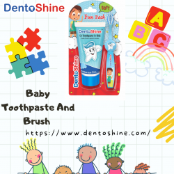 Baby Toothpaste And Brush | Dento Shine