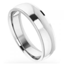 Men’s Half-Round Wedding Band with Excellent Design