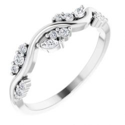 Stylish Diamond Wedding Band for Women