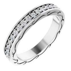 Unique Design Diamond Eternity Band for Women