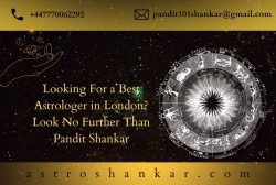 Looking For a Best Astrologer in London? Look No Further Than Pandit Shankar