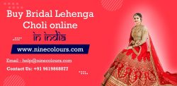 Elegance Never Goes out of Style with Ninecolours’ Bridal Lehenga Choli