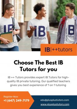 Choose the best IB tutors for you