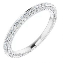 Stylish Diamond Eternity Band for Women