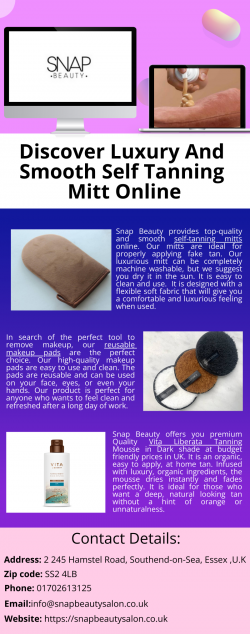 Seeking For Smooth And Luxurious Self Tanning Mitt