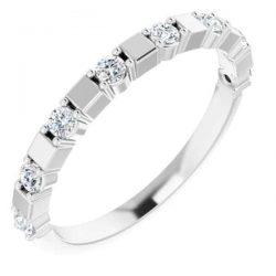 Women’s Diamond Anniversary Band with Artistic Design