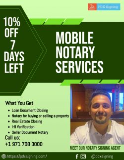 Mobile Notary Portland oregon