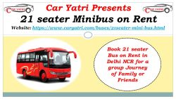 Minibus on Rent in Delhi