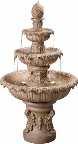 Sandstone carved water fountain