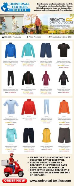 Shop regatta products online in the UK – Universal Textiles UK