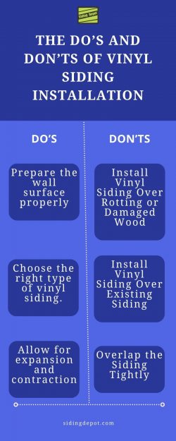 The Do’s and Don’ts of Vinyl Siding Installation