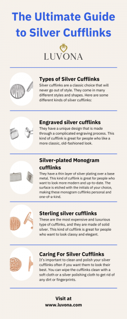 The Ultimate Guide to Silver Cufflinks