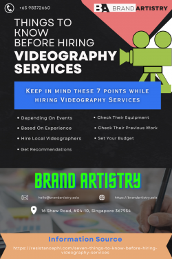 Things To Know Before Hiring Videography Services