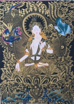 White Tara Thangka Painting