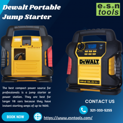 Your Vehicle Can Be Powered Up Anywhere With a Dewalt Portable Jump Starter