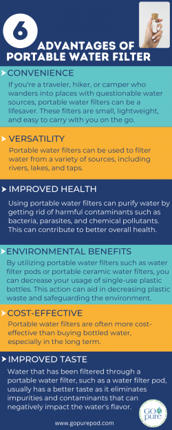 Benefits of Portable Water Filter | Gopure Pod