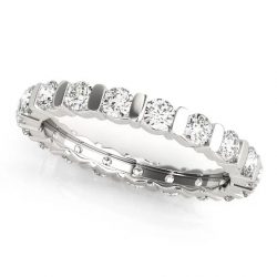 Round Shape Diamond Eternity Band for Women