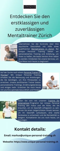 Finden Sie online einen professionellen Mentaltrainer in Zürich