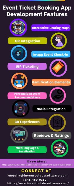 Event Ticket Booking App Development Features