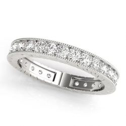 Channel Set Round Diamond Women’s Eternity Band