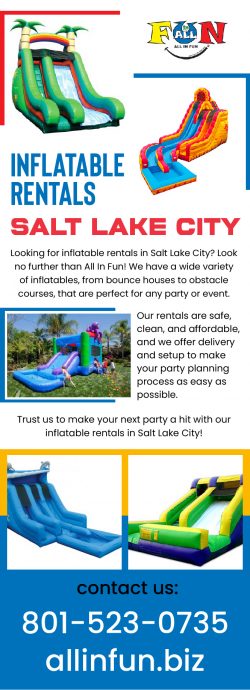 All In Fun: The Best Inflatable Rentals in Salt Lake City for Your Next Party!