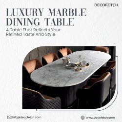 Enhance Your Dining Room with a Marble Dining Table