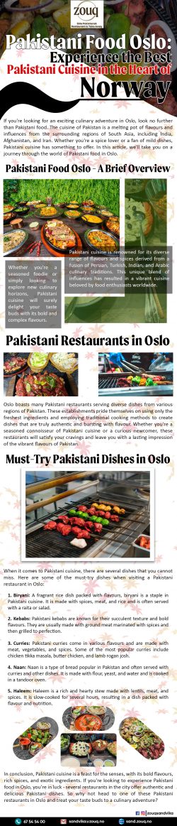 Pakistani Food Oslo: Experience the Best Pakistani Cuisine in the Heart of Norway