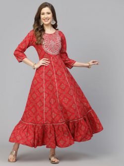 Shop Printed Anarkali Kurta Online from Stylum