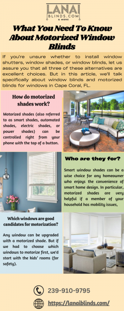 What You Need To Know About Motorized Window Blinds