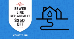 $250.00 Off Sewer Line Replacement