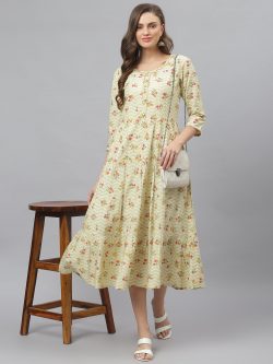 Shop Cotton Flared Dress Online from Stylum