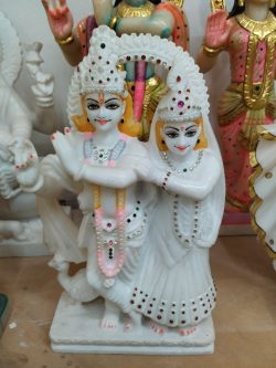 Makrana marble Radha Krishan statue