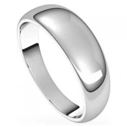 Unique Design Round Tapered Wedding Band for Men