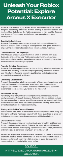 Unleash Your Roblox Potential: Explore Arceus X Executor