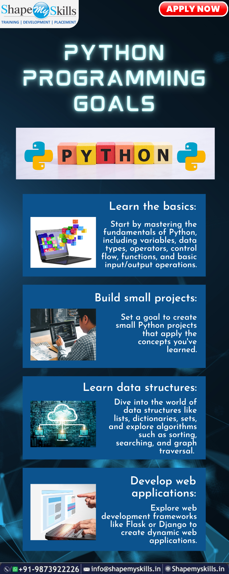 Best Python Programming Goals | ShapeMySkills