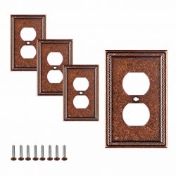 Shop SleekLighting’s Sponged Copper Wall Plates in USA