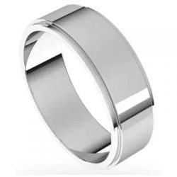 Classic Splendid Design Men’s Flat Wedding Band