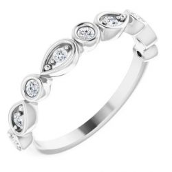 Round Diamonds Anniversary Band for Women