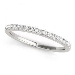 Classic Prong Set Wedding Band for Women