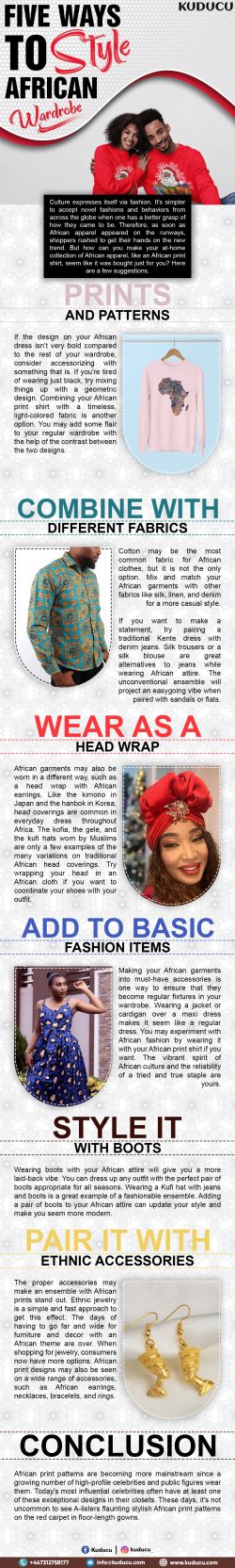 FIVE WAYS TO STYLE AFRICAN WARDROBE