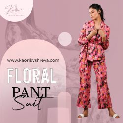 Blossom in Style: Explore our Exquisite Floral Pant Suits at Kaori by Shreya