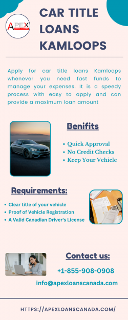 Get financial aid with car title loans Kamloops