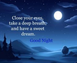 Good Night Images in English