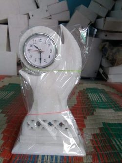 White marble handicraft watch